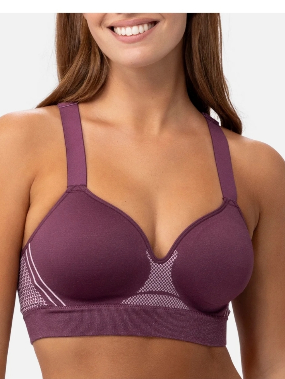Underoutfit Level 2 Seamless Support Sport Bra with Mesh Detail